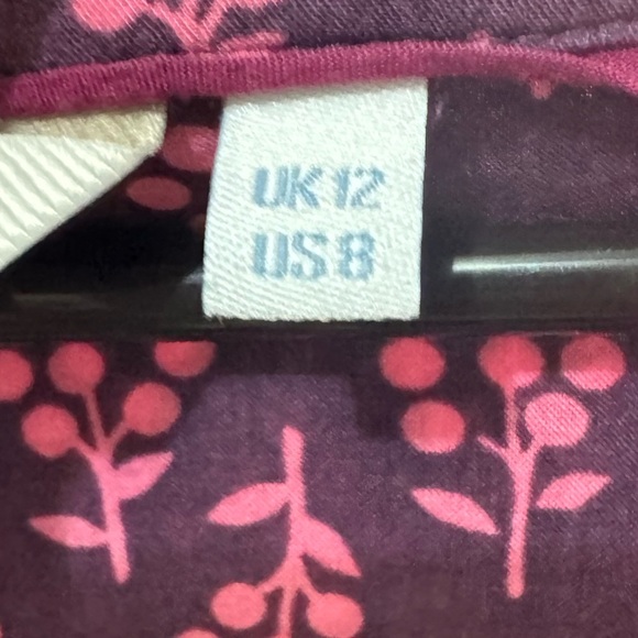 Boden Pink Mixed Print Sleeveless Blouse Size 8 - Picture 5 of 6